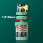 New 360° Rotation Water Faucet Filter Household Kitchen Faucet Mini Tap Water Clean Purifier Carbon Filter Filtration Cartridge - Image 8