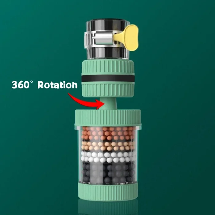 New 360° Rotation Water Faucet Filter Household Kitchen Faucet Mini Tap Water Clean Purifier Carbon Filter Filtration Cartridge - Image 8