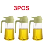 2 In1 Oil Spray Bottle Plastic Kitchen Barbecue Cooking Olive Oil Dispenser Oil Jar Baking Vinegar Soy Sauce Spray Container - Image 8