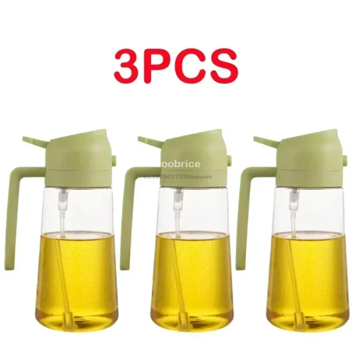 2 In1 Oil Spray Bottle Plastic Kitchen Barbecue Cooking Olive Oil Dispenser Oil Jar Baking Vinegar Soy Sauce Spray Container - Image 8