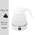 0.6L Mini Folding Kettle Portable Water Heater electric kettle household water heater silicone compression Easy To Travel - Image 13