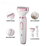 4 in 1 Electric Lady Shaver Body Hair Removal Epilator Painless Cordless Trimmer Razor Gifts for Women Home Appliances - Image 4