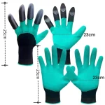Horticultural Gardening Gloves with Claws Digging Gloves Garden Vegetable Flower Garden Planting Stab Resistant Protective Latex Gloves - Image 2