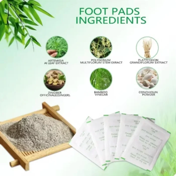 Kinoki Cleansing Detox Foot Herbal Natural Herbal Deep Cleansing Ginger Detoxification Improve Sleep Dehumidification Foot Patch - Image 3