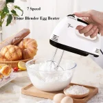 7 Speed Electric Egg Beater – Handheld Cake, Cream & Dough Mixer - Image 2